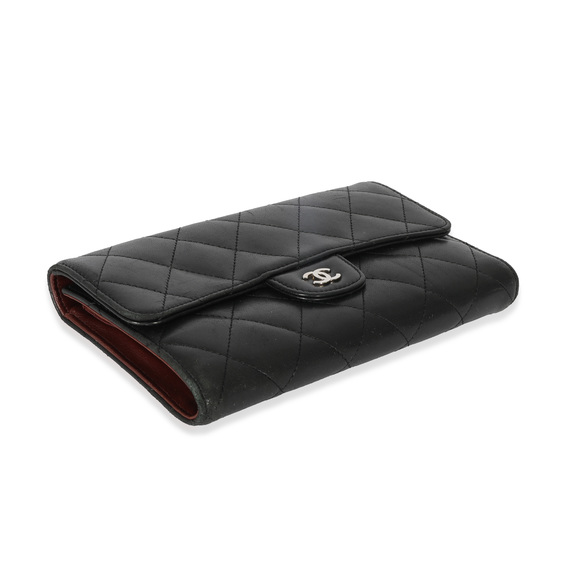 Chanel Black Lambskin Classic Long Wallet - Picture 6 of 7